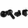 Startech - StarTech.com M6 x 12mm - Screws and Cage Nuts - Schrauben fr Rack - Schwarz (CABSCREWM6B)