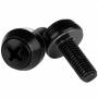 Startech - StarTech.com M6 x 12mm - Montageschrauben - Schwarz - Schrauben-Kit - Schwarz (Packung mit 100) - fr P/N: 2POSTRACK42, 4PO