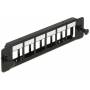 Delock - DeLOCK Keystone Mounting Panel - Blindabdeckung - Schwarz - 6 Ports (86274)
