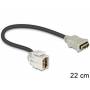 Delock - DELOCK Keystone HDMI A Buchse 250 mit Kabel