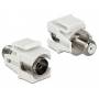 Delock - DeLOCK - Antennenadapter - F-Stecker (W) - bis - IEC-Anschluss (W) - Koax (86334)