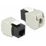 Delock - DELOCK Keystone RJ45 Cat6 Buchse (8P/8C) schwarz ungeschirmt