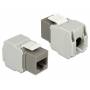 Delock Keystone Module -Modulare Eingabe -Rj-45 -Grau (86 - Keystone Delock RJ45 Cat6 Buchse (8P/8C) grau ungeschirmt