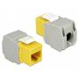 Delock - DeLOCK Keystone module - Modulare Eingabe - RJ-45 - Gelb (86345)