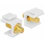 Delock - DeLOCK Keystone module - Modulare Eingabe - RP-SMA - wei
