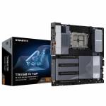 Gigabyte - GIGABYTE TRX50 AI TOPMotherboard - Supports AMD Ryzen PRO 7000 CPUs, 16+8+4 Phases Digital VRM, up to 5200MHz DDR5 (OC), 4xPCIe 5.0 + 4xPCIe 4.0 M.2, Wi-Fi 7, 10GbE LAN, USB 3.2 Gen 2x2
