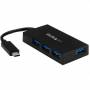 Startech - StarTech.com 4-Port USB-C Hub - USB-C to 4x USB-A - USB 3.0 Hub - Includes Power Adapter - Hub - 4 x SuperSpeed USB 3.0 - Deskto