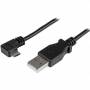 0. 5m Right Angle Micro Usb Charge + Sync Cable - 24 Awg