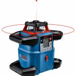 Bosch Powertools - Akku-Rotationslaser GRL 600 CHV Professional, 18Volt, mit Halterung (blau, Akku ProCORE18V 4,0Ah, Koffer, rote Laserlinie)