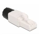 Delock - DELOCK RJ45 Stecker werkzeugfrei Cat.6A UTP mit Mutter