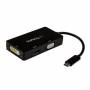 Startech - StarTech.com USB-C Multiport Adapter - 3-in-1 USB C to HDMI, DVI or VGA - Externer Videoadapter - USB Type-C - DVI, HDMI, VGA (C