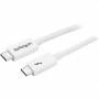 Startech - StarTech.com Thunderbolt 3 Kabel - 20Gbit/s - 2m - Wei - 4K 60Hz - Passiv - Thunderbolt Kabel - USB Typ C Lader - Thunder