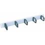 Apra - Apra-Gruppe apraNET - Rack-Kabelfhrungsplatte (horizontal) - RAL 7035 - 1U - 48,3 cm (19) (21-3145-00)
