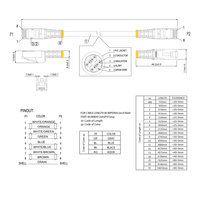2m Cat6a Patch Cable 8