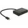 Delock - Mini DisplayPort 1.2 Splitter 1 x mini DisplayPort in > 2 x HDMI out 4K (87696)