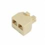 Microconnect - Microconnect RJ11/2xRJ11 M/F Beige network splitter