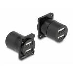 Delock - DELOCK D-Typ Modul USB 2.0 Typ-A 2 x Buchse zu 2 x Buchse