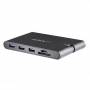 Startech. Com - StarTech.com USB C Multiport Adapter, USB Type-C Mini Dock with HDMI 4K or 1080p VGA Video, 100W PD Passthrough, 3x USB3.0, Giga [DE-Version, German Keyboard]