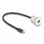 Delock - DeLOCK 88186 cable USB USB 2.0 0,3 m Mini-USB B Negro, Plata