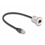 Delock - DeLOCK 88187 cable de red Negro, Plata 0,3 m Cat5e S/UTP (STP)