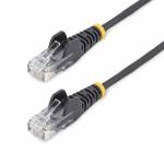 Startech - StarTech.com 1,5 m Cat6-Kabel - Schlankes Cat6-Patchkabel - Schwarz - Snagless RJ45-Anschlüsse - Gigabit-Ethernet-Kabel - 2