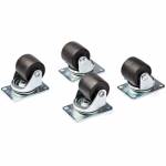 Startech - StarTech.com Heavy Duty Casters for Server Racks/Cabinets - Set of 4 Universal M6 2-inch Caster Kit - Replacement Swivel Caster Wheels (45x75mm pattern) for 4 Post Racks - Steel/Plastic