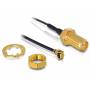 Delock - DELOCK HF Kabel I-PEX -> RP-SMA St/Bu 0.20m