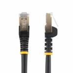 Startech - StarTech.com 7.5m Cat6a 电缆-黑色-RJ45 以太网电缆-Snagless-Cat6a STP 线-铜线-10Gb-跳线-RJ