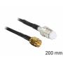 Delock - DeLOCK - Antennenkabel - HF - SMA (W) - FME (M) - 0,2m - (RG-174) - Schwarz (88596)
