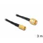 Delock - DeLOCK - Antennenkabel - SMA (M) - SMB (M) - 3,0m - (RG-174) - Schwarz (88647)