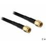 Delock - DELOCK HF Kabel RP-SMA -> RP-SMA St/St 2.00m low loss