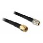 Delock - DeLOCK - Antennenkabel - N-Anschluss (W) - RP-SMA (M) - 3,0m - LMR-195 - Schwarz (88686)