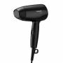Philips - 1200w, Compact Hair Dryer, Essential Care Colour Of Product: Black, Hanging Type: Hanging Loop, Cable Length: 1.5