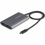 Startech - Thunderbolt 3 auf Dual DisplayPort Adapter DP 1.4 - Dual 4K 60Hz oder Single 8K/5K TB3 zu DP Adapter - Mac/Windows - USB/Display