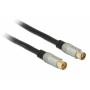 Delock - DeLOCK Premium - Antennenverlngerungskabel - HF - IEC-Anschluss (M) - IEC-Anschluss (W) - 3,0m - Vierfach abgeschirmtes Ko