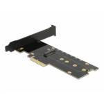 Delock - DELOCK PCI Express Card 4x < intern MVme M.2 Key M mit RGB