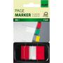 Sigel - Haftmarker Z-Marker Film Color-Tip, rot, 50 Blatt 25 x 43 mm, im Spender, mae Spender: 39 x 69 mm (HN491)