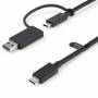 Startech - StarTech.com USBCCADP cble USB 1 m USB 3.2 Gen 2 (3.1 Gen 2) USB C Noir