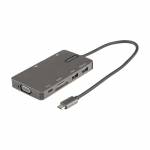 Startech - USB C Multiport Adapter - USB C auf HDMI 4K 30Hz/VGA Reiseadapter/Docking station - 5Gbit/s USB 3.0 Hub (USB A/USB C) (DKT30CHVS