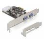 Delock - DELOCK PCI Expr Card 2x USB3.2 Gen 1 ext +LowProfile