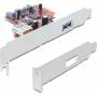 Delock - DeLock PCI Express Card - USB-Adapter - PCI Express 2,0 x1 - USB, USB2.0, SuperSpeed USB - 2 Anschlsse (89273)