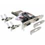 Delock - DeLock PCI Express Karte> 6x Seriell - Serieller Adapter - PCIe - RS-232 - 6 Anschl�sse