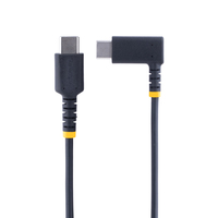 Startech.com 6ft (2m) Usb C Charging Cable Right Angle, 60w 2