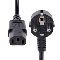 Startech.com 1 M C13 Stromkabel - 18awg - Eu Schuko Auf C13 3