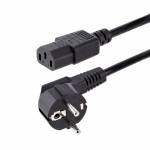 Startech.com 1 M C13 Stromkabel -18awg -Eu Schuko Auf C13 - StarTech.com 1,0m(3ft) Computer Power Cord, 18AWG, EU Schuko to C13 Power Cord, 10A 250V, Black Replacement AC Cord, TV/Monitor 