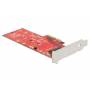 Delock - DELOCK PCI Expr Card 4x + NVMe M.2 Key M int + Khlk. LowPro