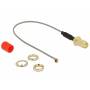 Delock - DELOCK Antennenkabel RP-SMA Bu zum Einbau Ferritkern St 10cm