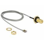 Delock - DELOCK Antennenkabel RP-SMA Buchse zum Einbau zu I-PEX