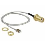 Delock - DELOCK Antennenkabel RP-SMA Buchse zum Einbau zu I-PEX