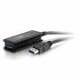 Cables To Go - C2G - USB-Verlngerungskabel - USB 3.0 (M) bis USB 3.0 (W) - 30 V - 5 m - aktiv - Schwarz
